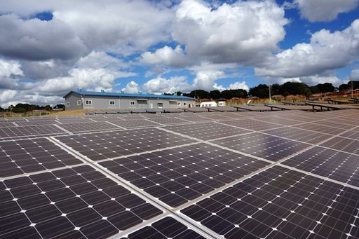 태양광발전시설의 모습
