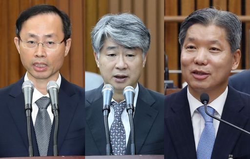 ​김기영(왼쪽부터)·이종석·이영진 등 헌법재판관 후보자