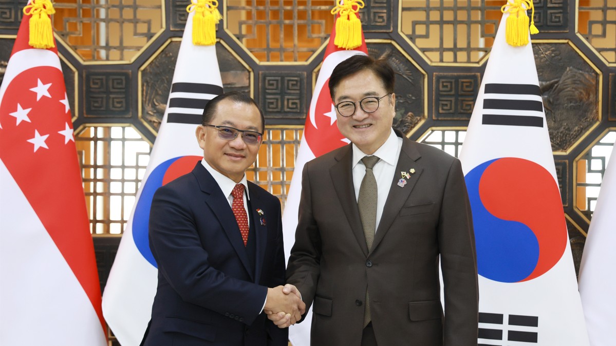 우원식 국회의장은 20일(목) 오전 국회접견실에서 시아 키앤 펭 싱가포르 국회의장